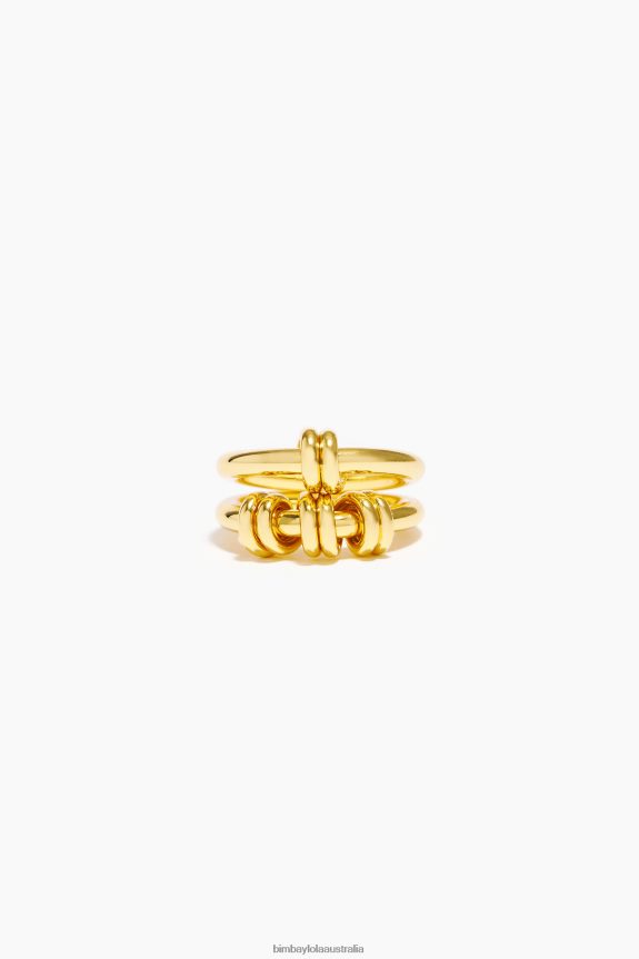 Accessories 4062VZ821 Golden Bimba Y Lola Spiral Ring Set