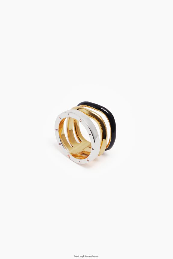 Accessories 4062VZ831 Black Bimba Y Lola Bands Ring