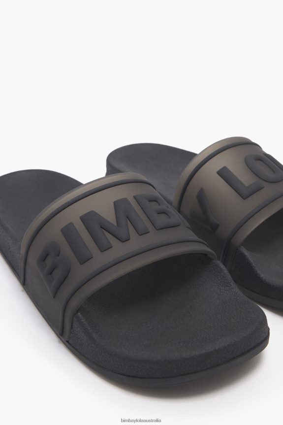 Footwewar 4062VZ590 Black Bimba Y Lola Logo Slider Flip-Flop