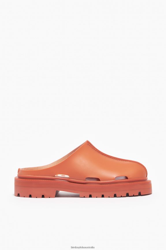 Footwewar 4062VZ599 Orange Bimba Y Lola Rubber-Effect Clog