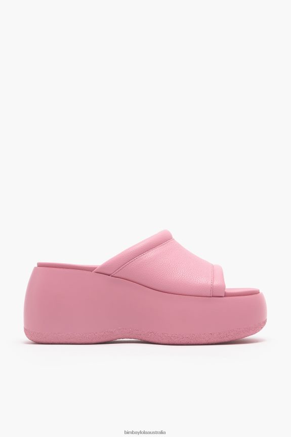 Footwewar 4062VZ567 Pink Bimba Y Lola Leather Platform Sandal