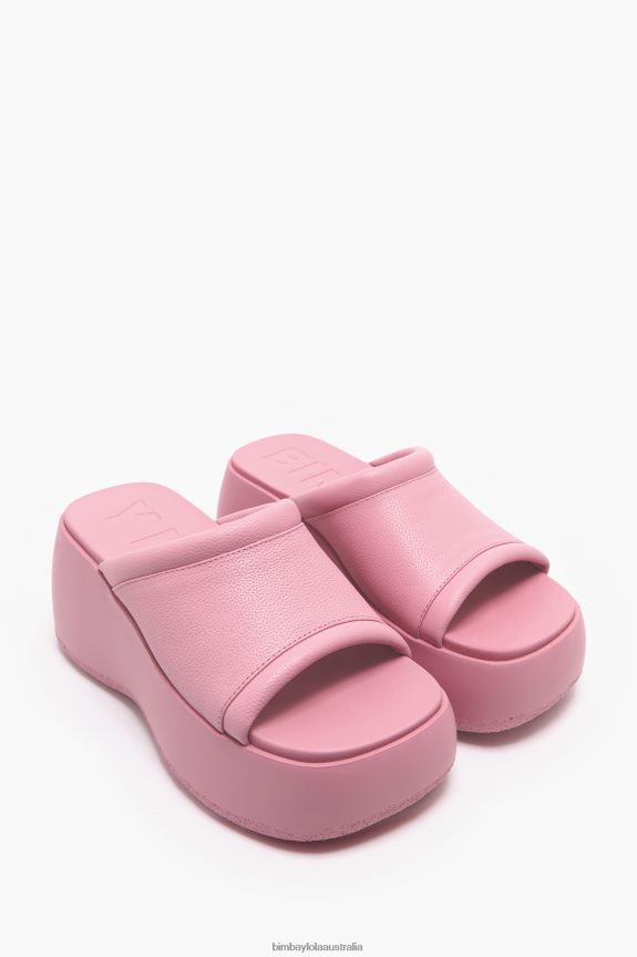 Footwewar 4062VZ567 Pink Bimba Y Lola Leather Platform Sandal