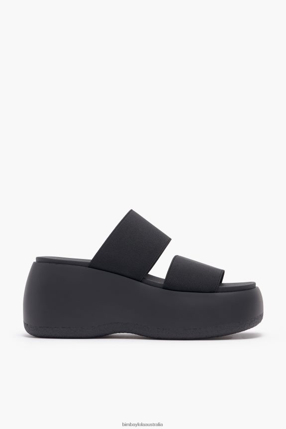 Footwewar 4062VZ569 Black Bimba Y Lola Platform Sandal Elastic