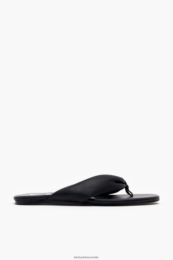 Footwewar 4062VZ570 Black Bimba Y Lola Tubular Flat Sandal