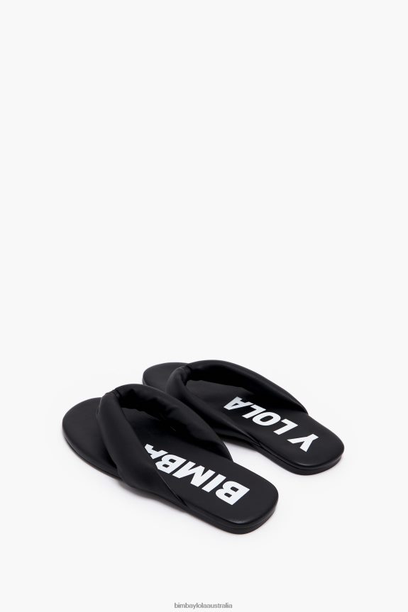 Footwewar 4062VZ570 Black Bimba Y Lola Tubular Flat Sandal