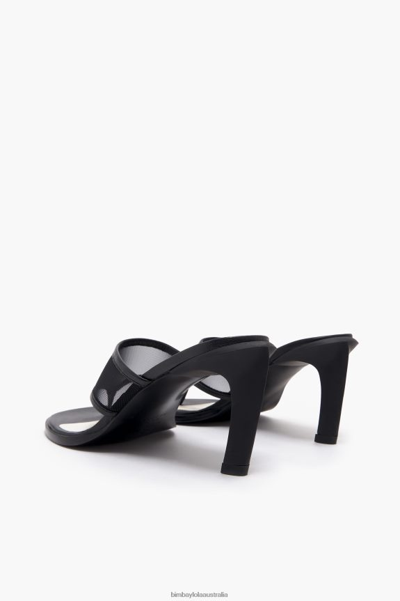 Footwewar 4062VZ586 Black Bimba Y Lola Mesh Heel Sandal